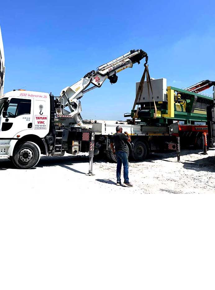 Tonajlı Makine İndirme ve Yerleştirme Hizmetleri